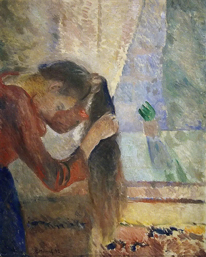 ผู้หญิงทำผม - Edvard Munch