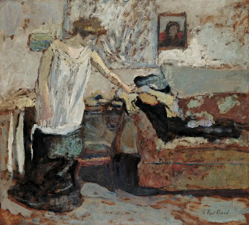 ผู้หญิงถอดเสื้อผ้า - Édouard Vuillard
