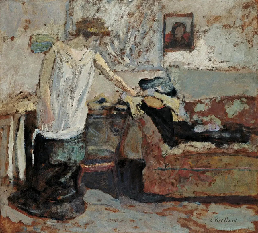 ผู้หญิงถอดเสื้อผ้า - Édouard Vuillard