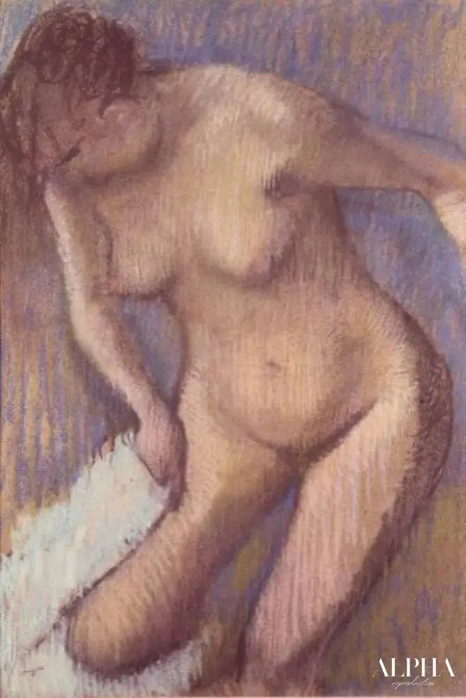 Femme se séchant - Edgar Degas - Reproductions de tableaux et peintures haut de gamme