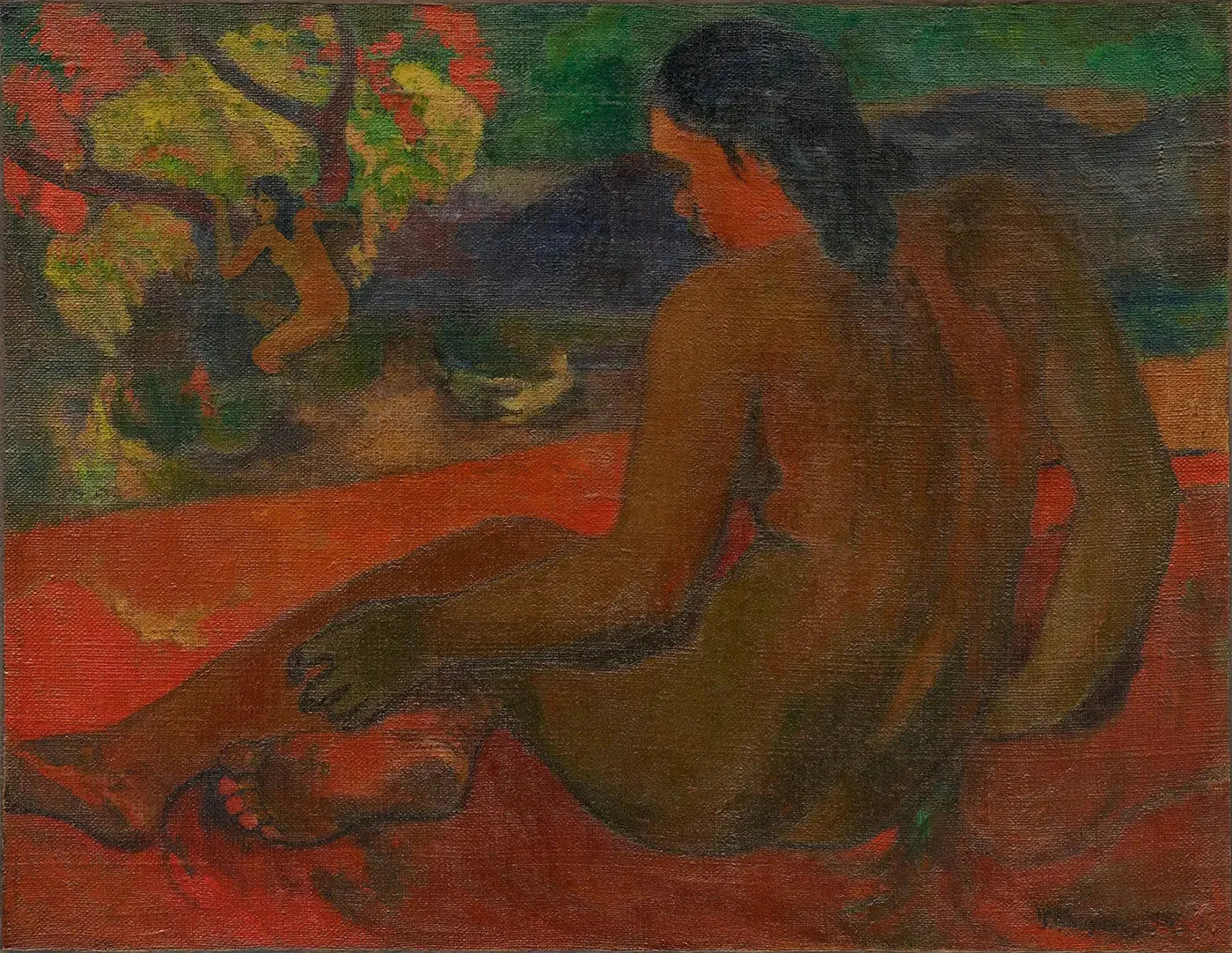 Femme tahitienne - Paul Gauguin image 1 reproduction réalisée par Alpha Reproduction
