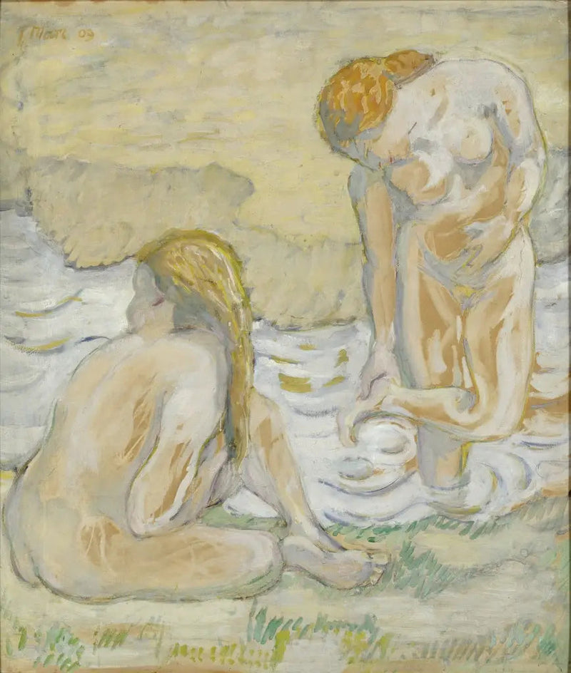 ผู้หญิงในอ่าง (การจัดองค์ประกอบเปลือย II) - Franz Marc