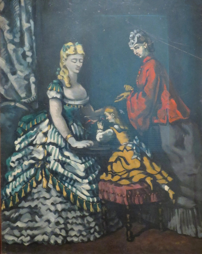 ผู้หญิงและเด็กหญิงในห้องภายใน - Paul Cézanne