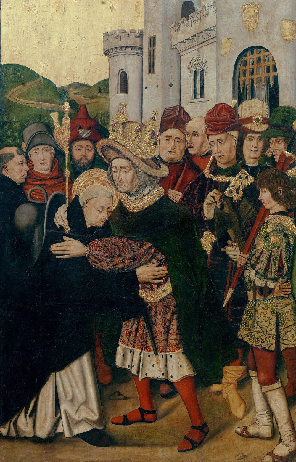 Ferdinand Ier de Castille accueillant saint Dominique de Silos - Bartolomé Bermejo - Alpha Reproduction