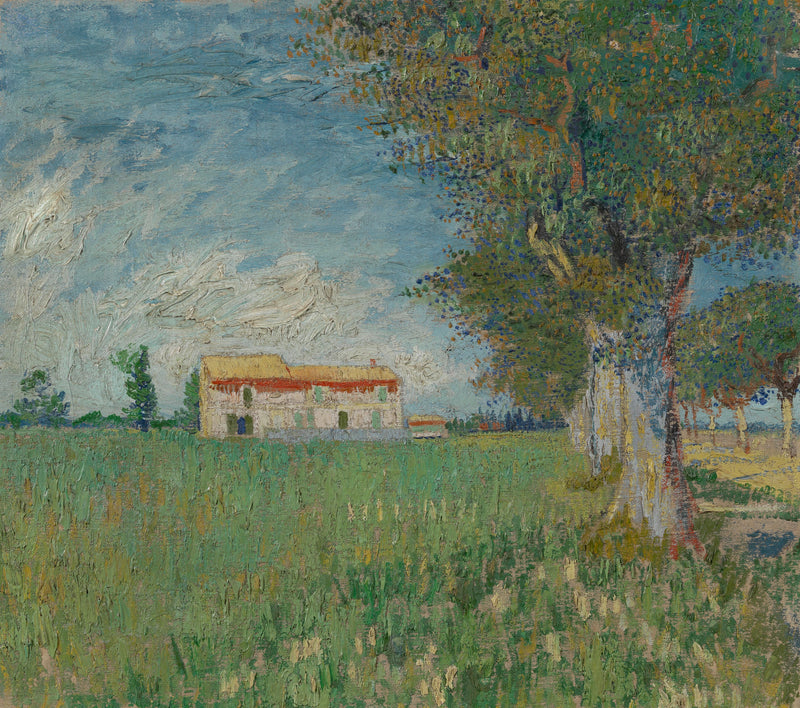 ฟาร์มในทุ่งข้าวสาลี - Vincent van Gogh