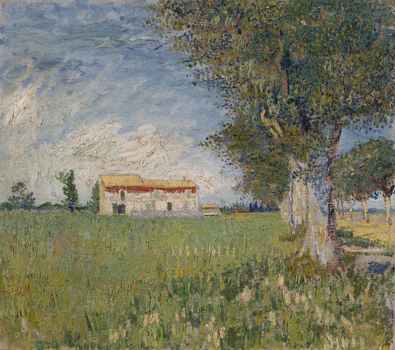 ฟาร์มในทุ่งข้าวสาลี - Vincent van Gogh