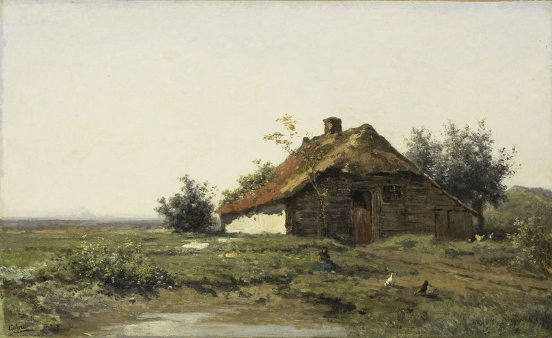 Ferme en plein champ - Paul Joseph Constantin Gabriël