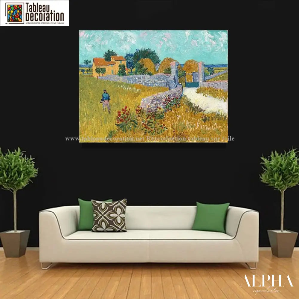 Ferme en Provence - Van Gogh - Reproductions de tableaux et peintures haut de gamme