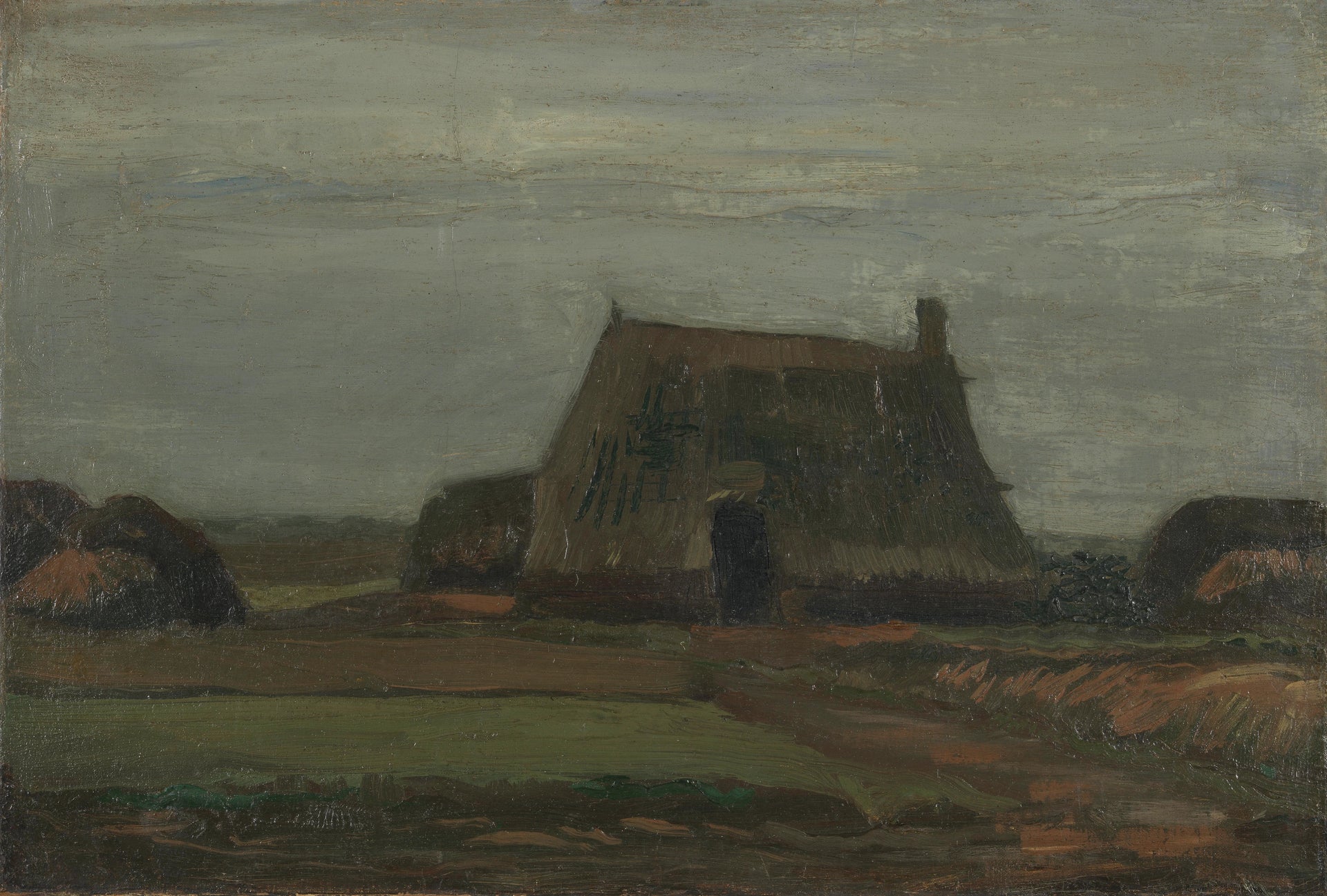 Ferme avec des tas de tourbe F22 JH421 — Vincent van Gogh