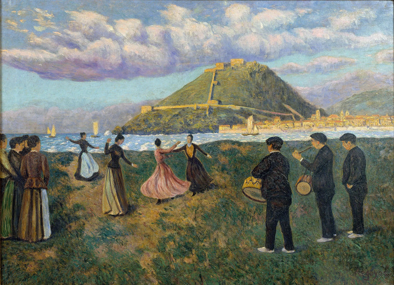เทศกาลบาสก์ (การเต้นรำที่ El Antiguo, เซนต์เซบาสเตียน) - ดาร์ิโอ เดอ เรโกโยส