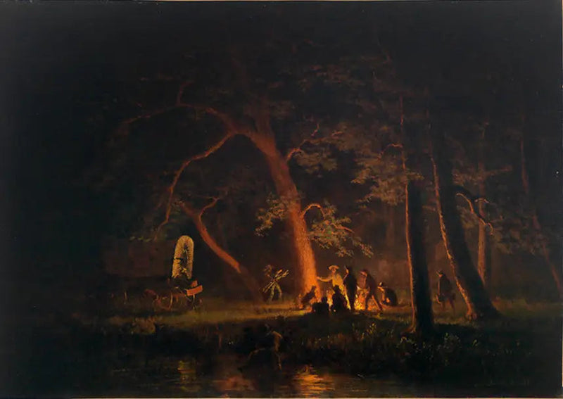 กองไฟ - Albert Bierstadt