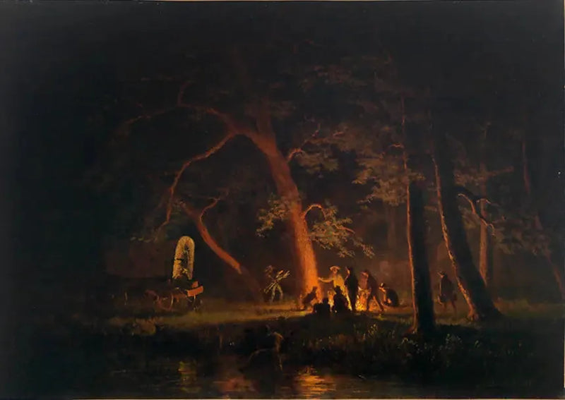 กองไฟ - Albert Bierstadt