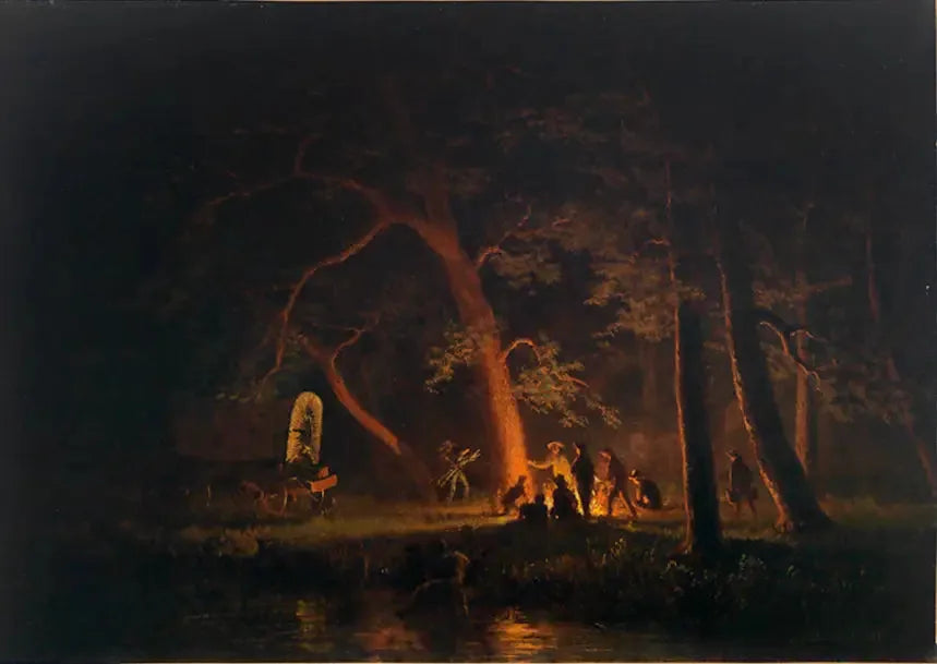 กองไฟ - Albert Bierstadt