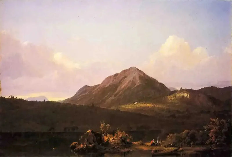 กองไฟในธรรมชาติของเมน - เฟรเดอริก อีดวิน เชิร์ช