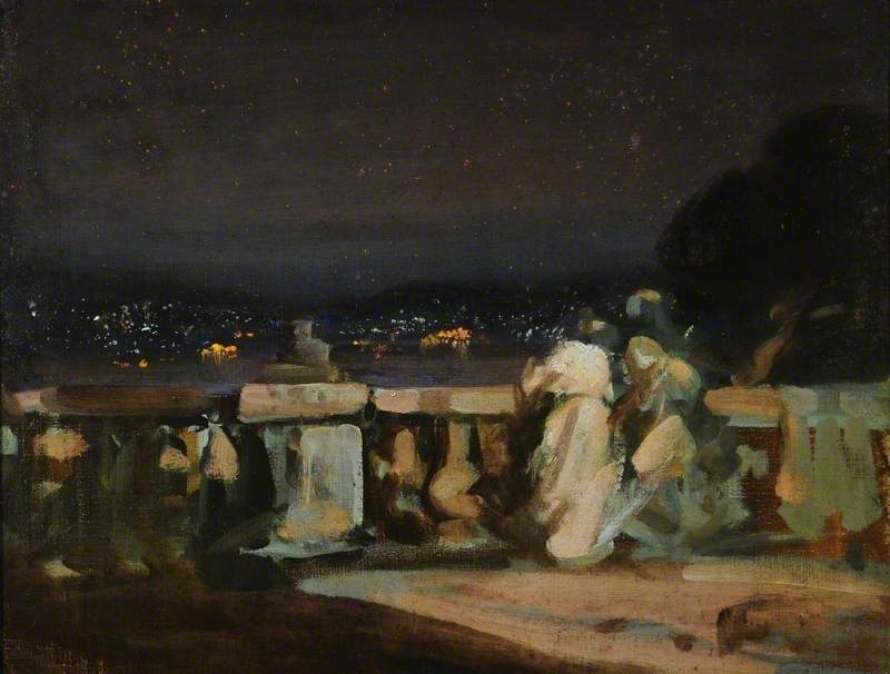 Feux d'artifice à Saint-Cloud, France - Charles Conder image 1 reproduction réalisée par Alpha Reproduction