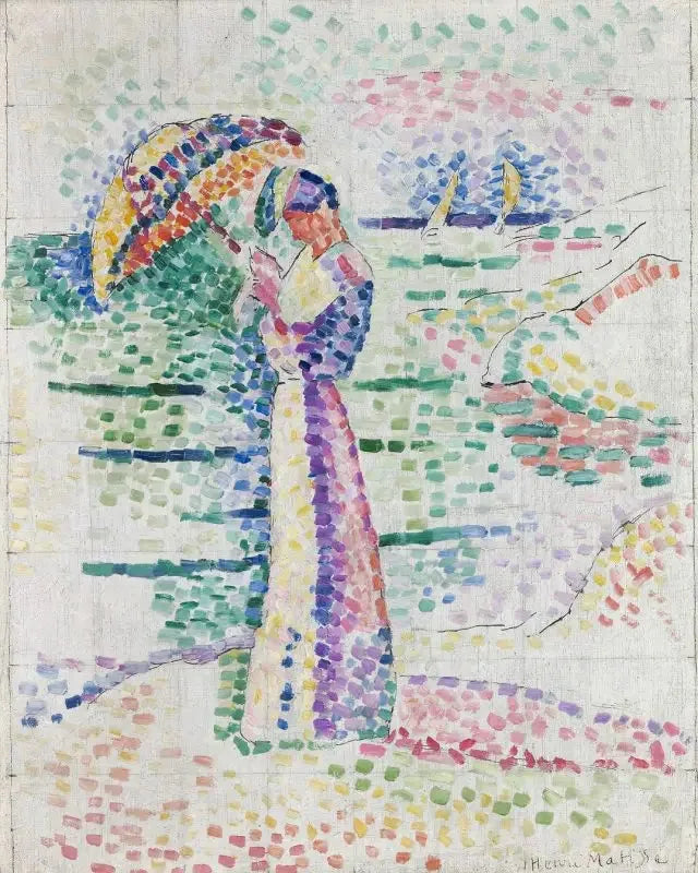 Figure à l'ombrelle - Henri Matisse image 1 copie peinte à la main à l’huile