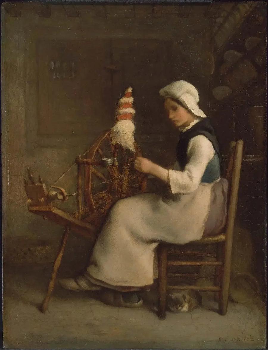 ไฟล์เยอร์นั่ง (Emélie Millet) - Jean-François Millet