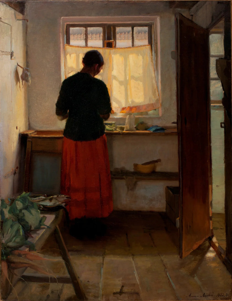 เด็กหญิงในครัว - Anna Ancher