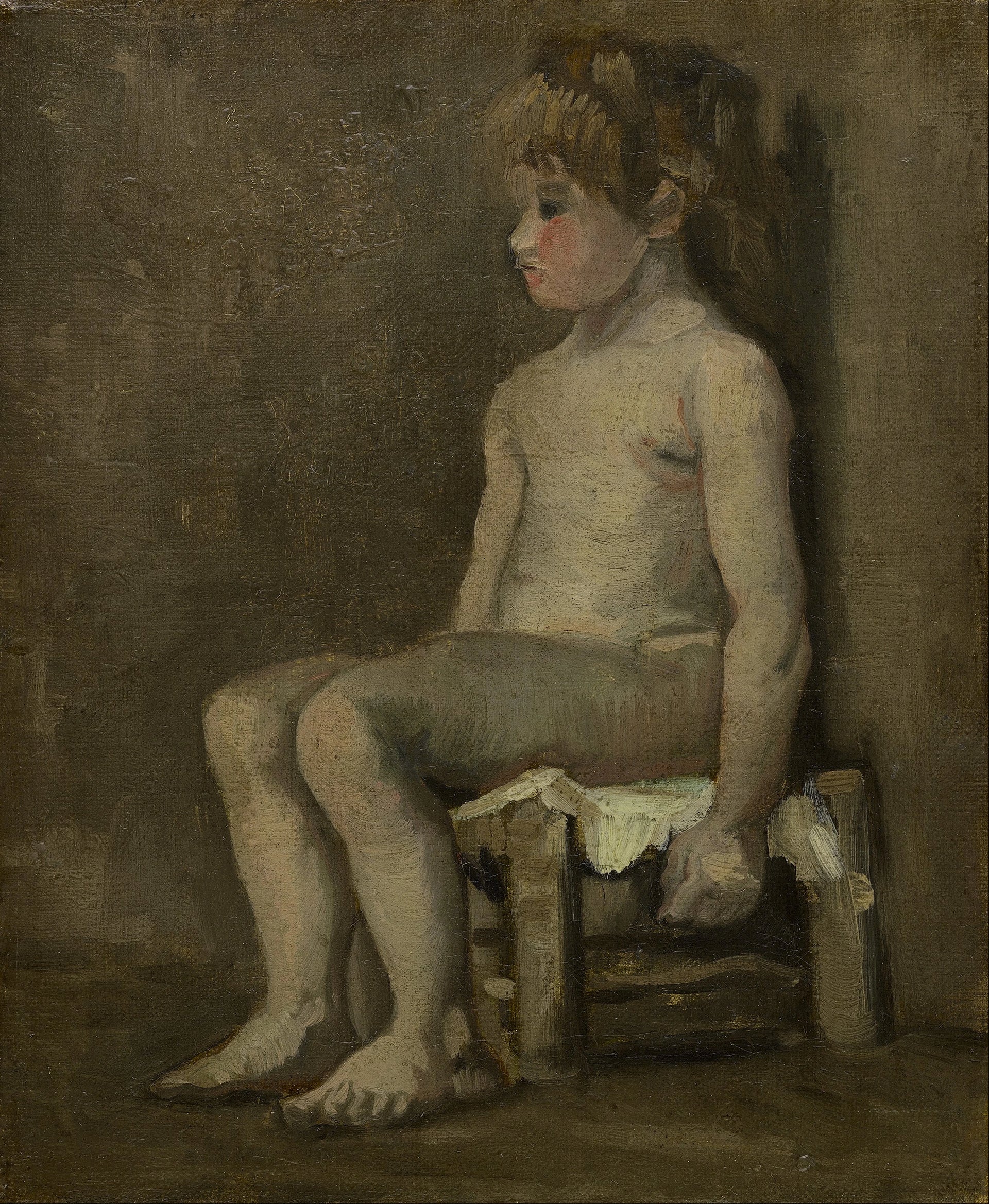 Fille nue assise F215 JH1045 — Vincent van Gogh