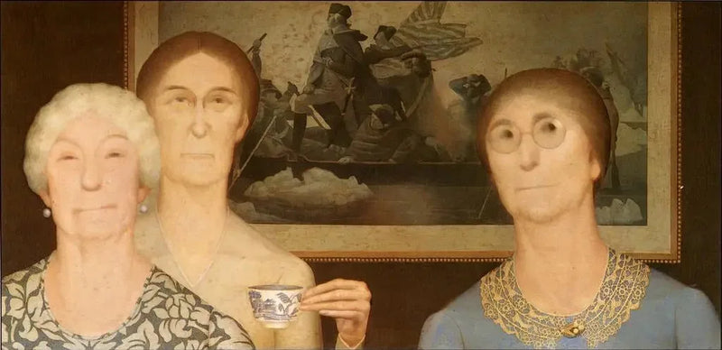 Filles de la Révolution - Grant Wood
ผู้หญิงแห่งการปฏิวัติ - แกรนต์ วูด