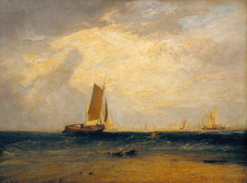 การตกปลาใน Blythe-Sand, น้ำขึ้น - J. M. W. Turner