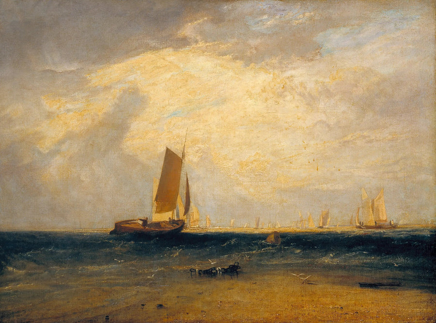 การตกปลาใน Blythe-Sand, น้ำขึ้น - J. M. W. Turner