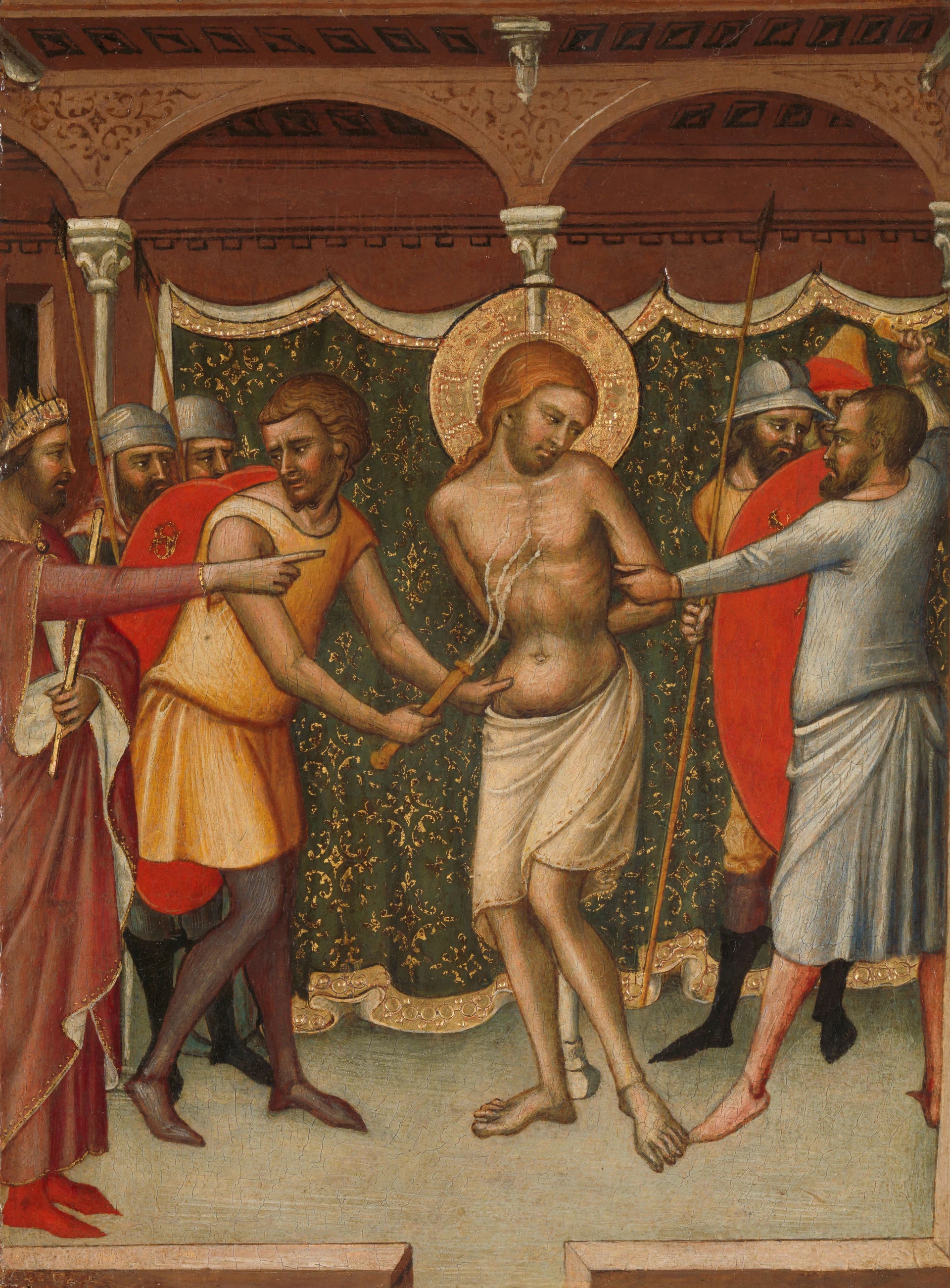 La flagellation du Christ - Luca di Tommè