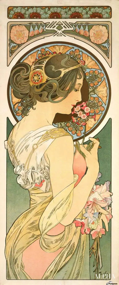 Fleur clé - Mucha - Reproductions de tableaux et peintures haut de gamme