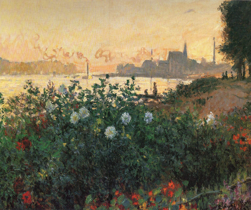 ดอกไม้ริมฝั่งแม่น้ําแซน Argenteuil W453 - Claude Monet