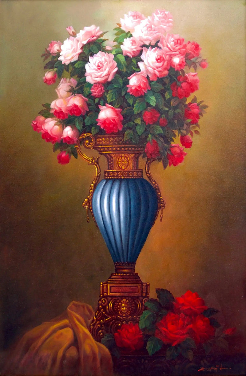 ดอกไม้ในแจกันโบราณ | 60x90ซม.