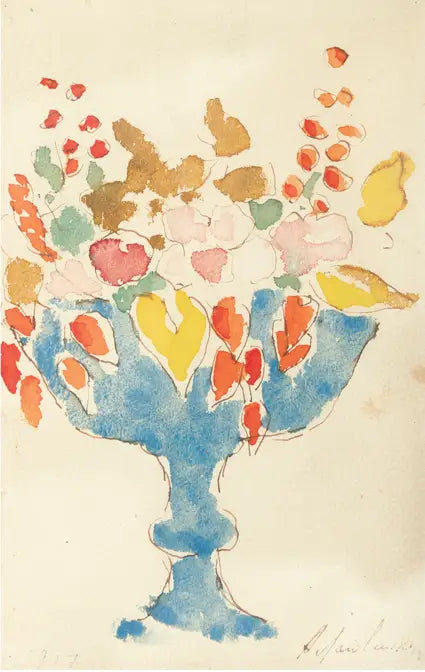 ดอกไม้ในแจกันสีน้ำเงิน - อเล็กเซย์ ฟอน จาวเลนสกี้