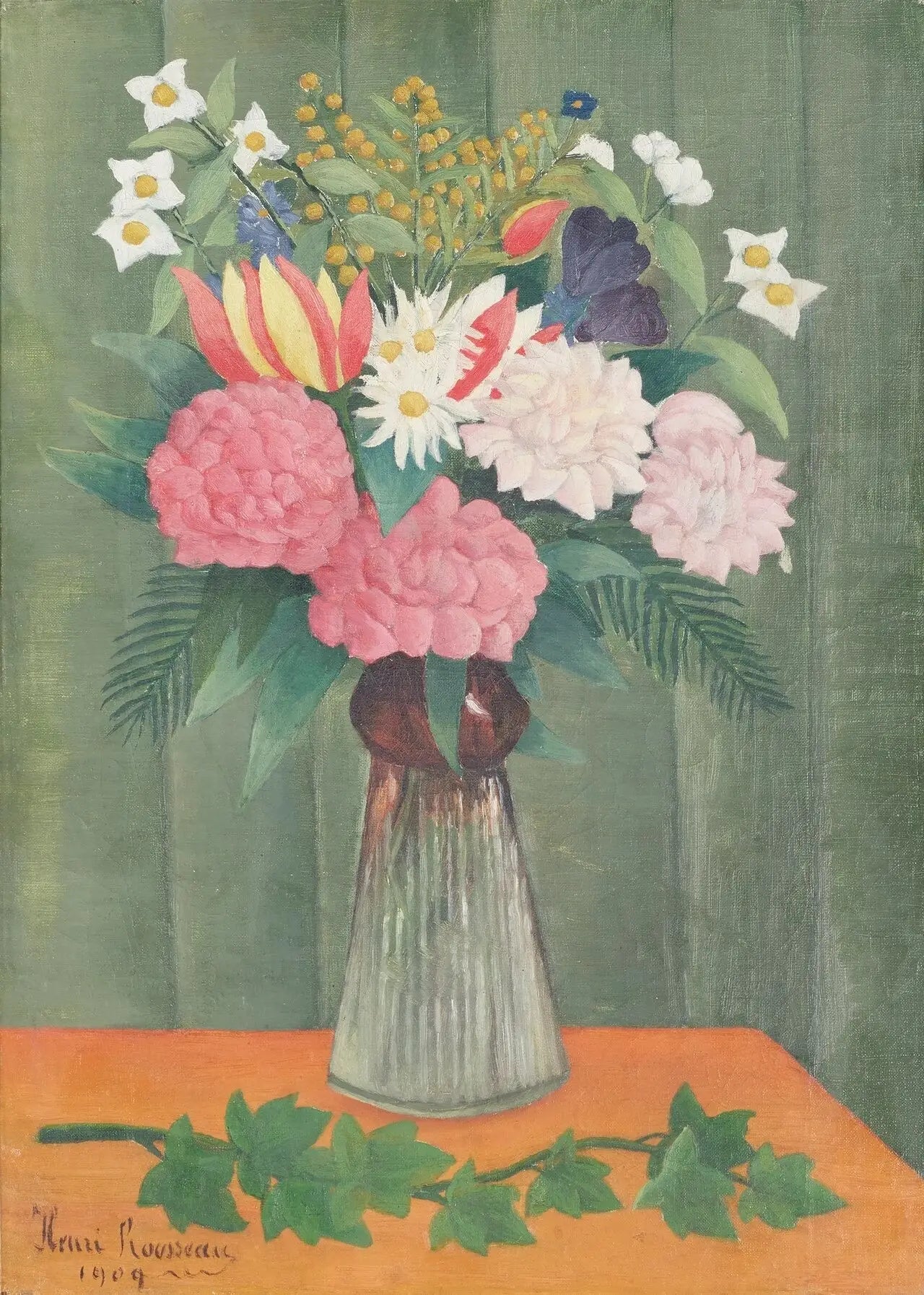 Fleurs dans un vase - Henri Rousseau - Alpha Reproduction