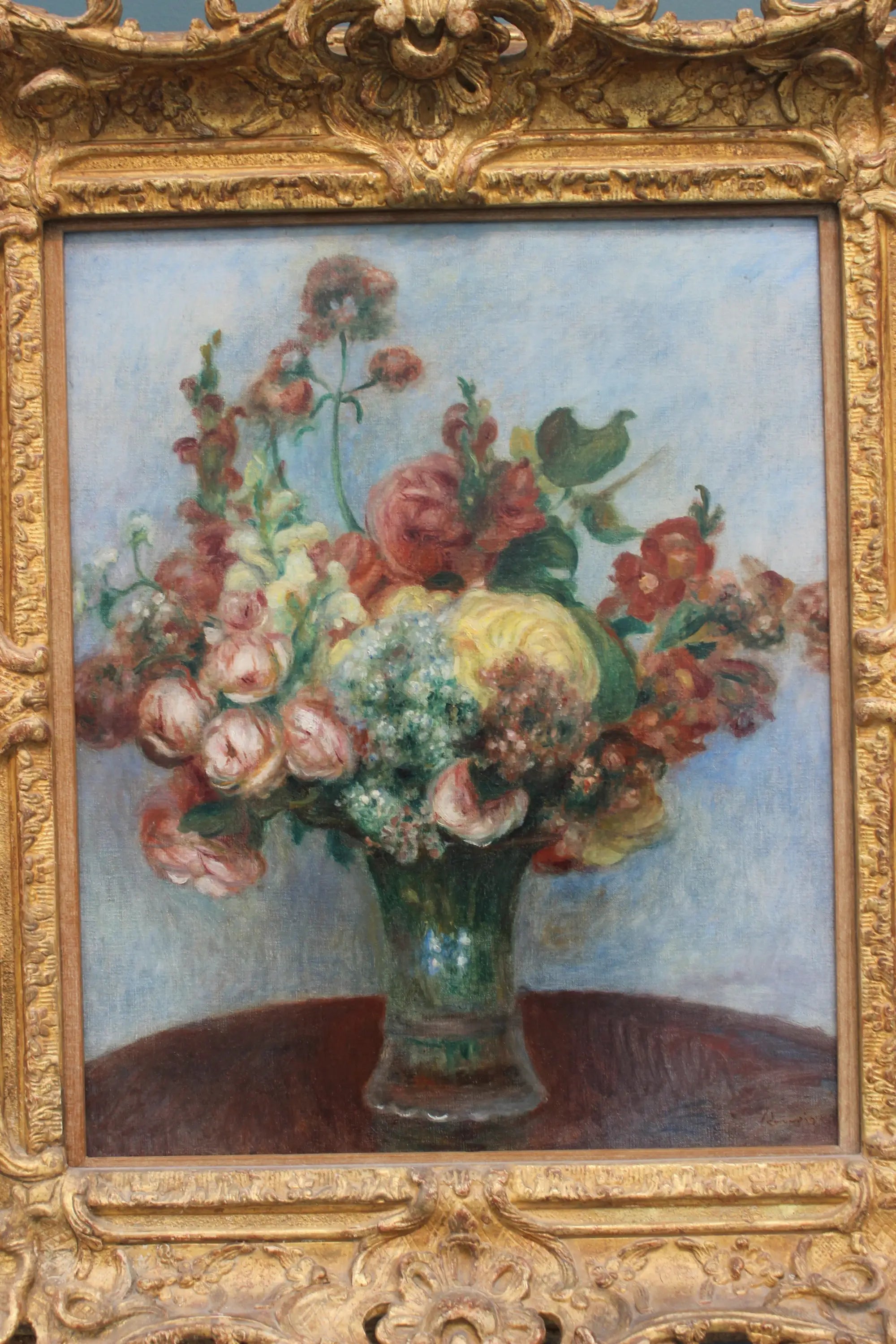 Fleurs dans un vase - Pierre-Auguste Renoir image 1 copie peinte à la main à l’huile