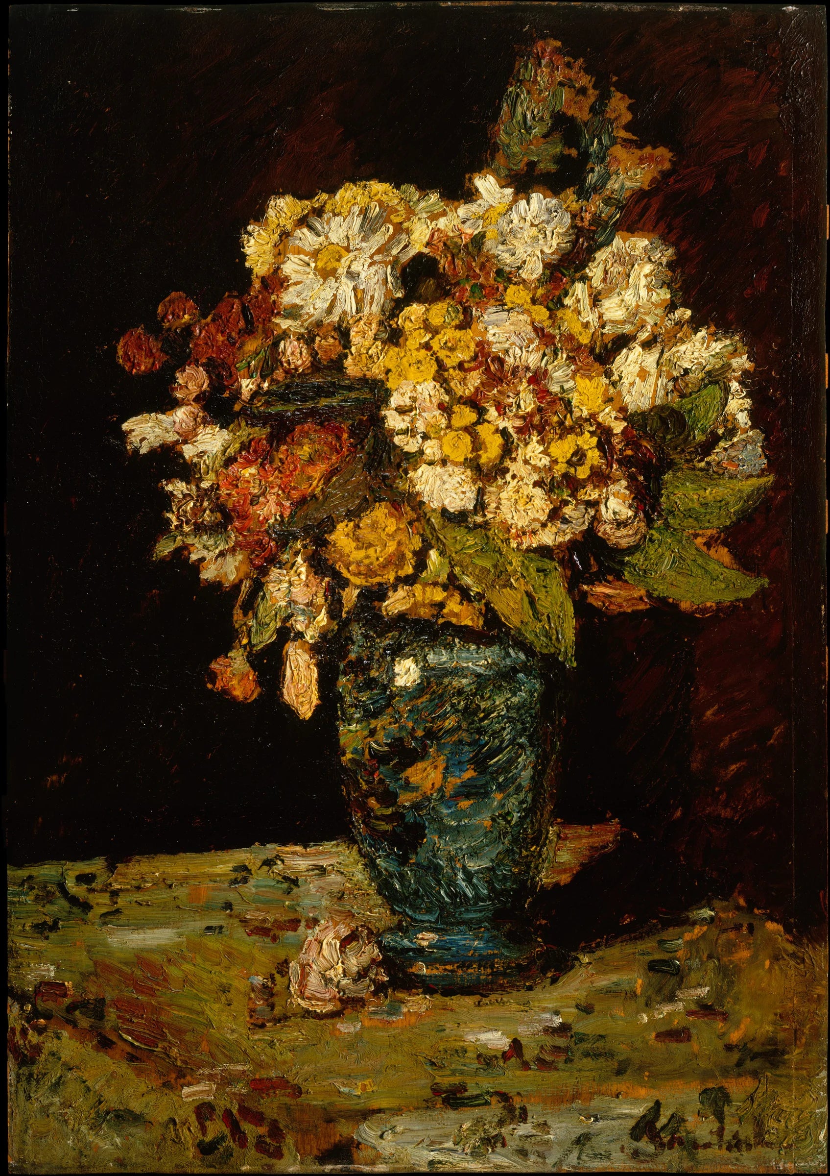Fleurs dans un vase - Adolphe Monticelli