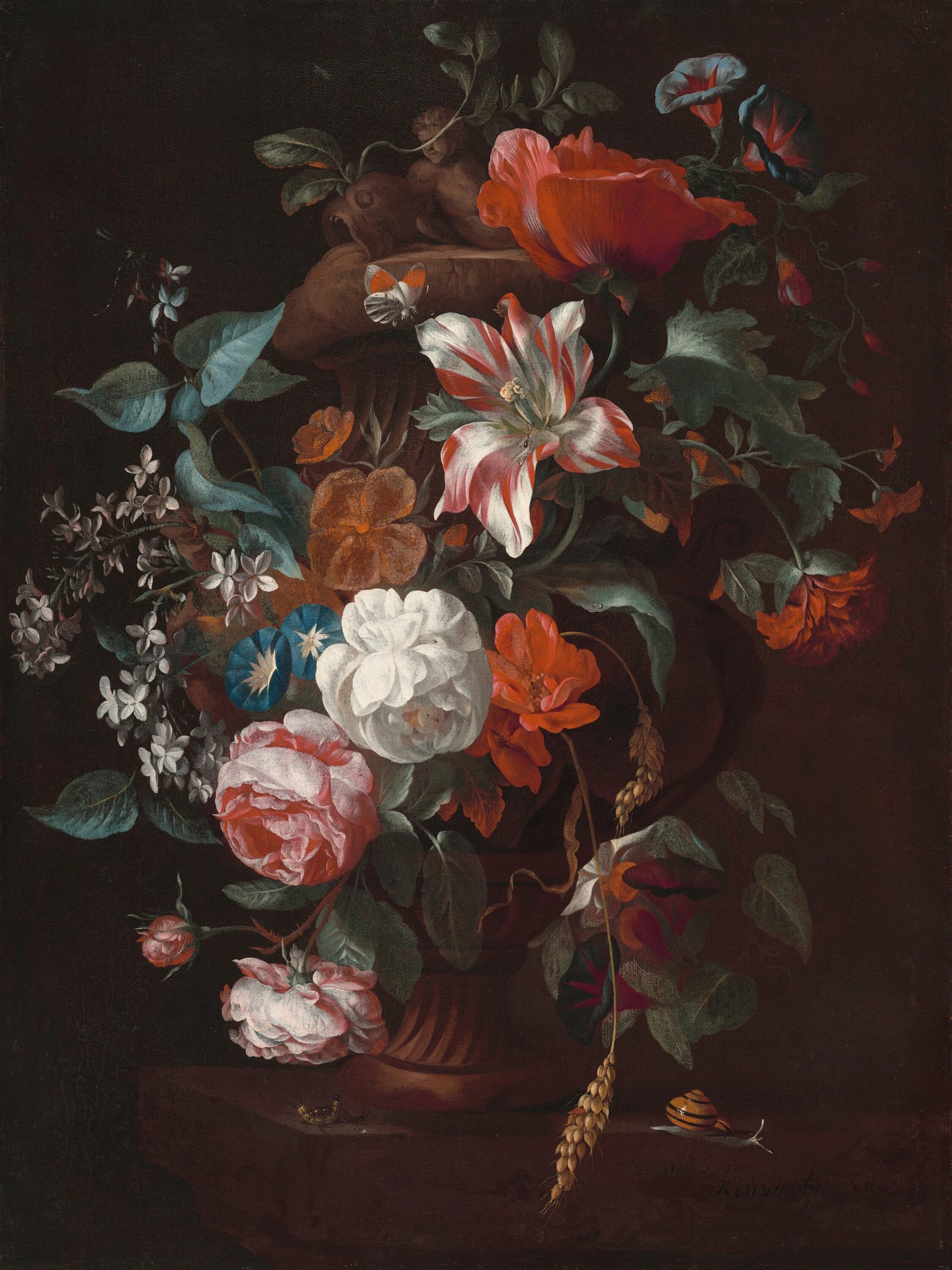 Fleurs dans un vase - Philip van Kouwenbergh