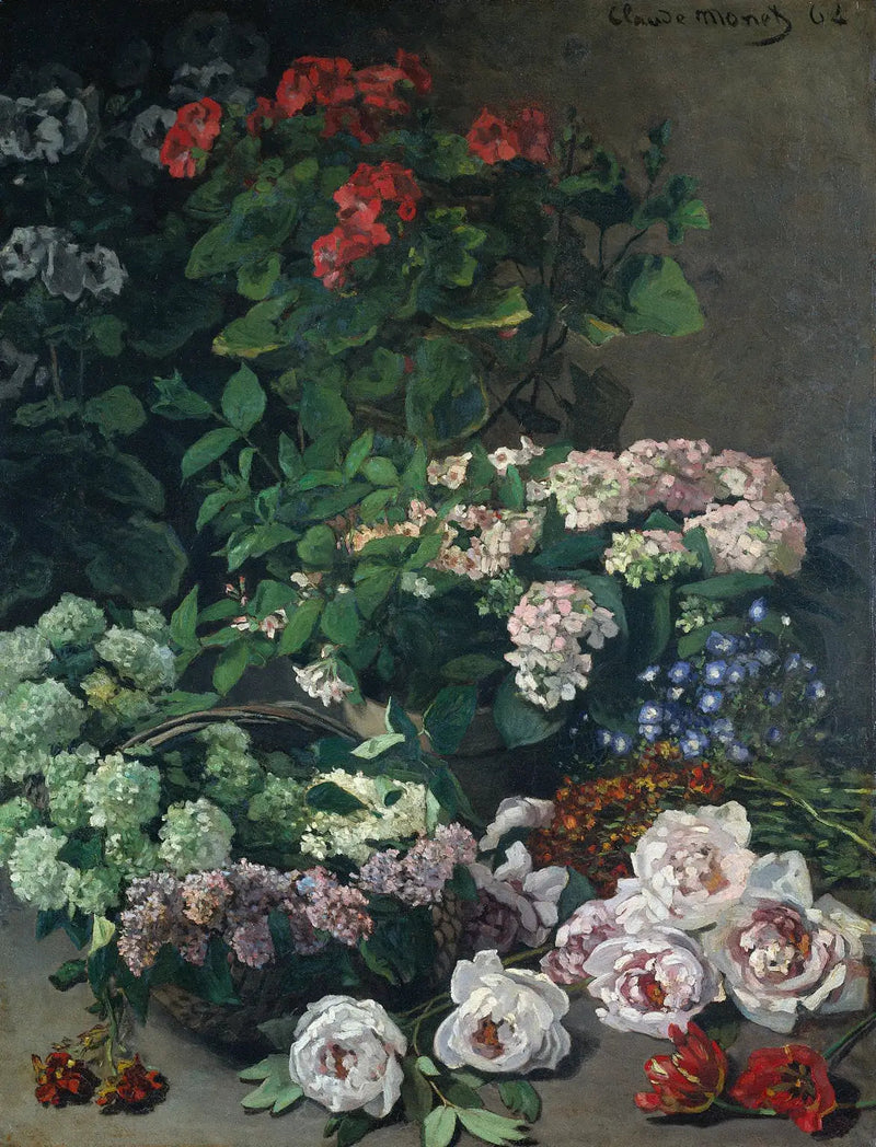 ดอกไม้ฤดูใบไม้ผลิ - Claude Monet