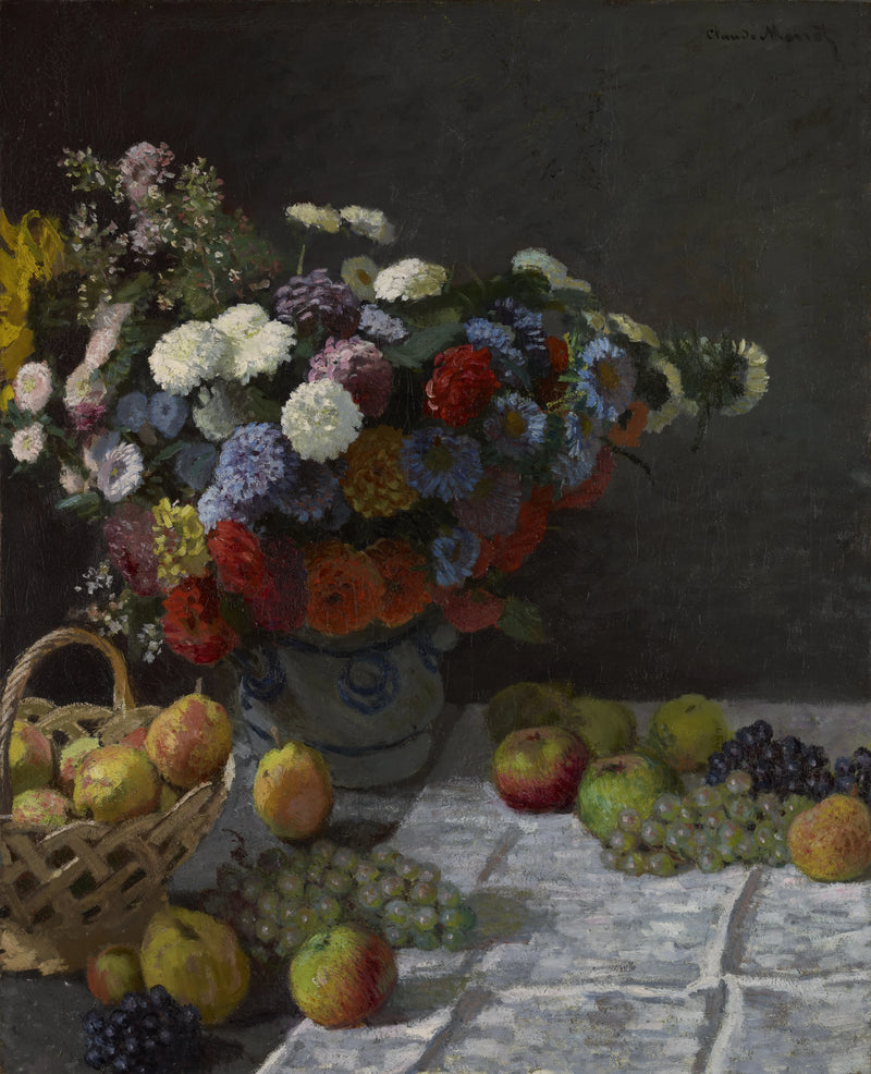 ชีวิตกับดอกไม้และผลไม้ - Claude Monet