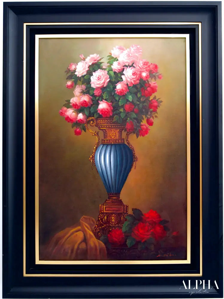 Flowers in an Antique Vase - Supoj | 60 x 90 cm Reproductions de tableaux à la peinture à l’huile