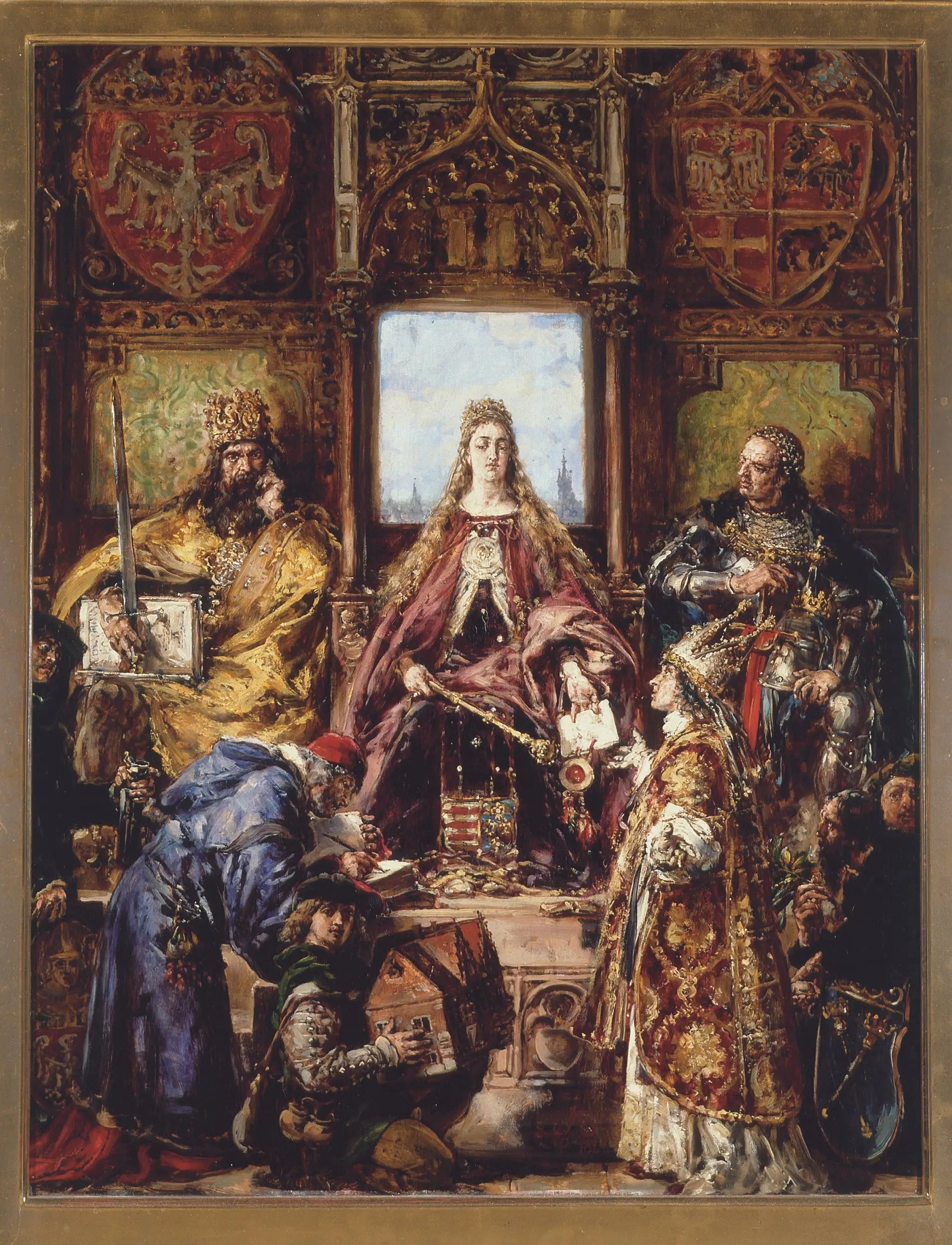 Fondation de l’Académie 1361–1399–1400 après J.-C. de la série « Histoire de la civilisation en Pologne » - Jan Matejko