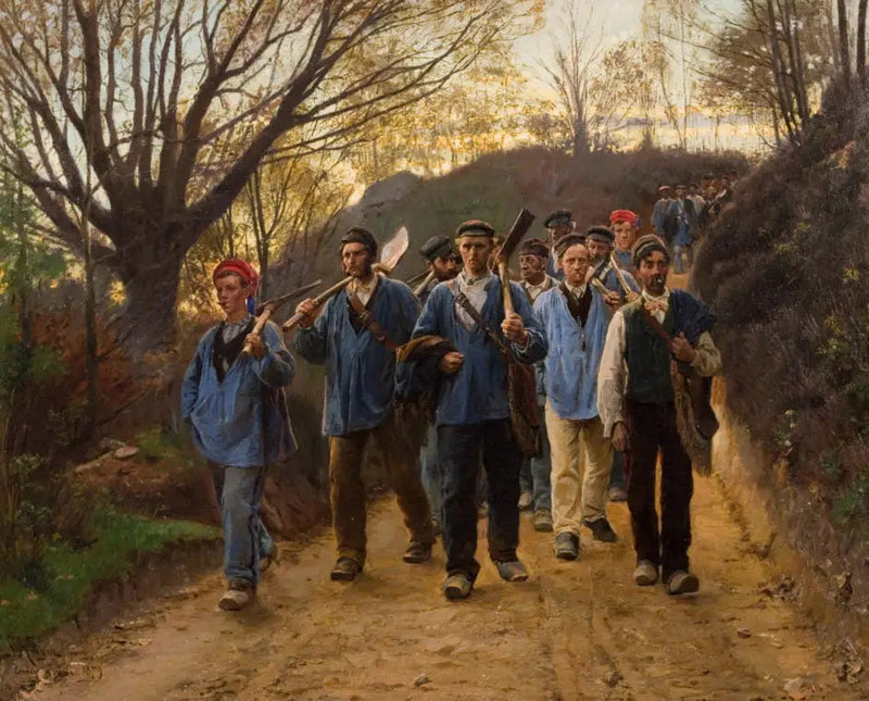 ชาวป่าเฟรนช์กลับจากการทำงาน - Peder Severin Krøyer