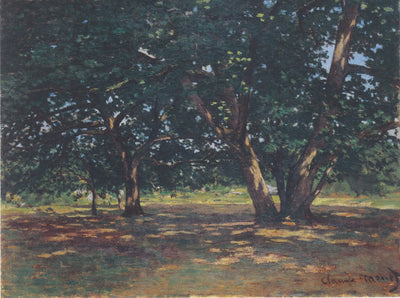 Reproduction du tableau « Forêt de Fontainebleau - Claude Monet » par Alpha Reproduction en peinture à l’huile