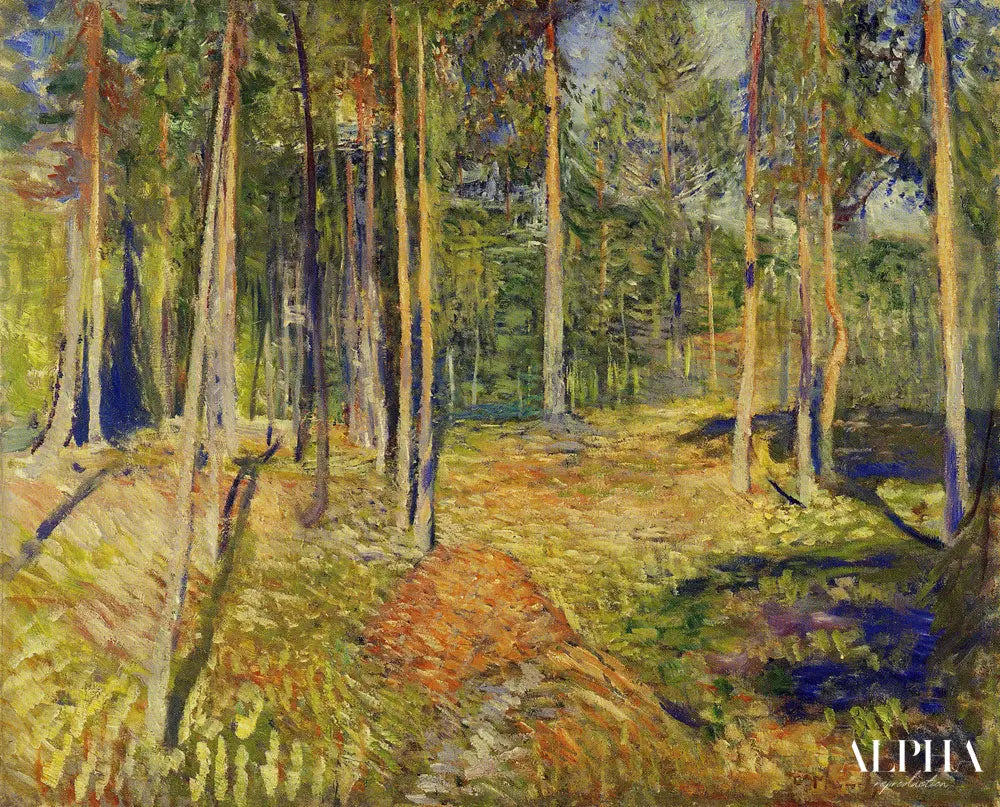 Forêt de pins - Edvard Munch - Reproductions de tableaux et peintures haut de gamme