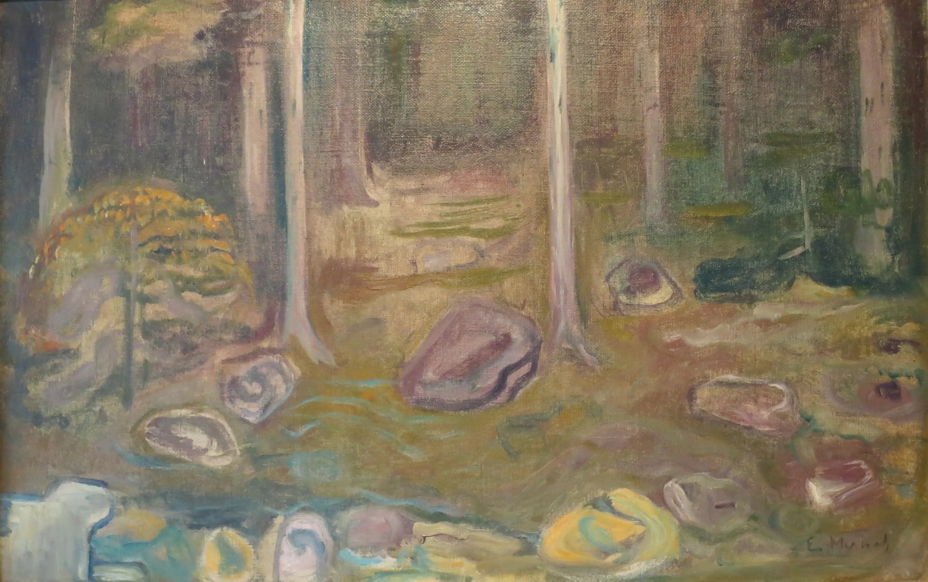 Forêt - Edvard Munch image 1 tableau peint à l’huile sur toile