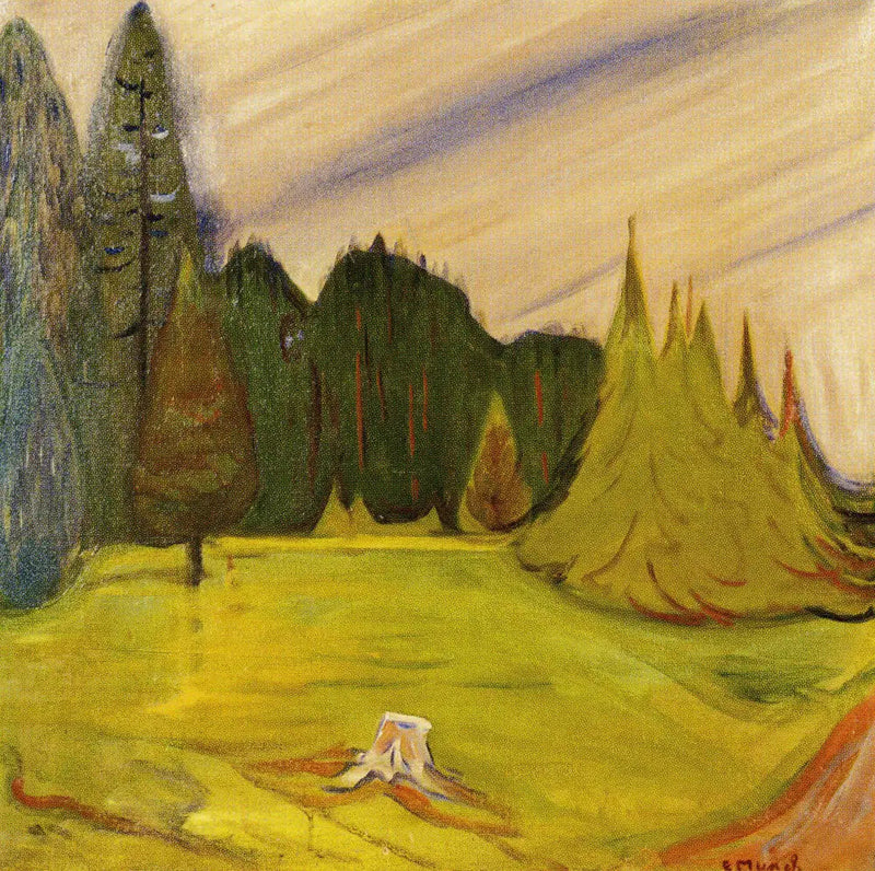 ป่าในเส้นทางของ Borre - Edvard Munch