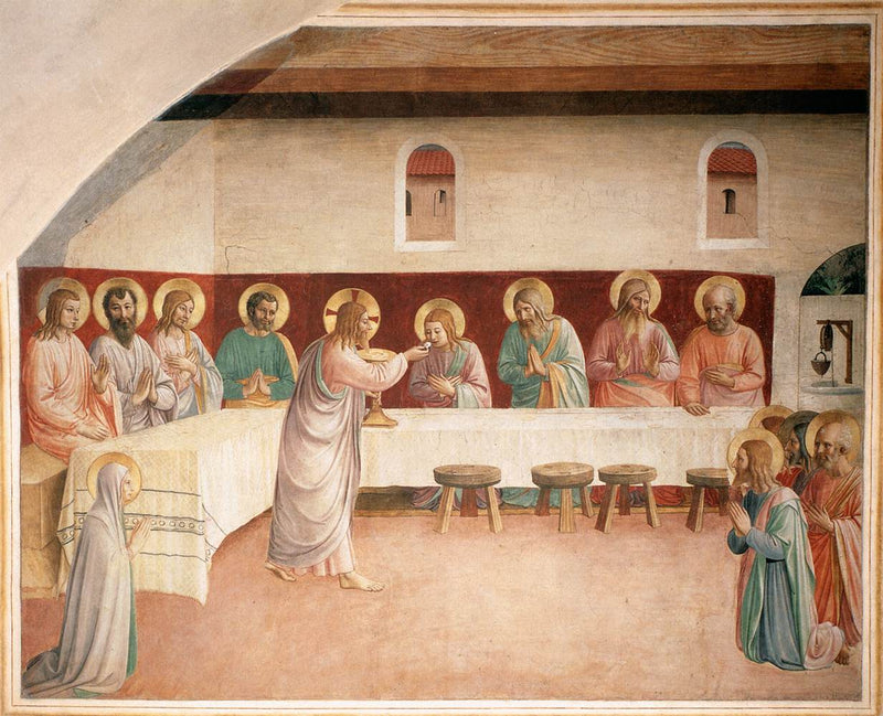 L’Institution de l’Eucharistie, couvent San Marco - Fra Angelico
