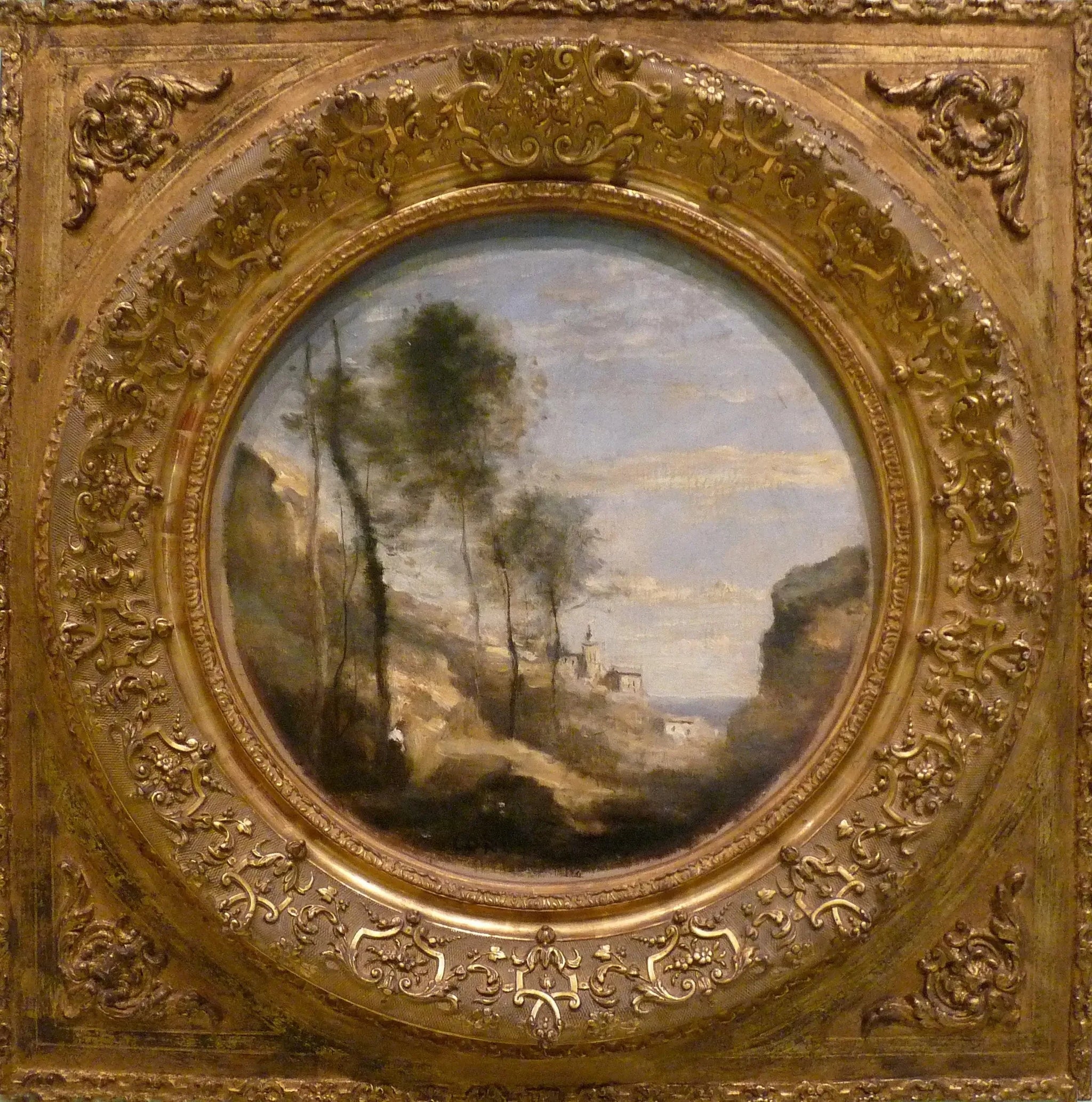 Fraîcheur du matin - Jean-Baptiste Camille Corot image 1 copie de tableau peinte à la main