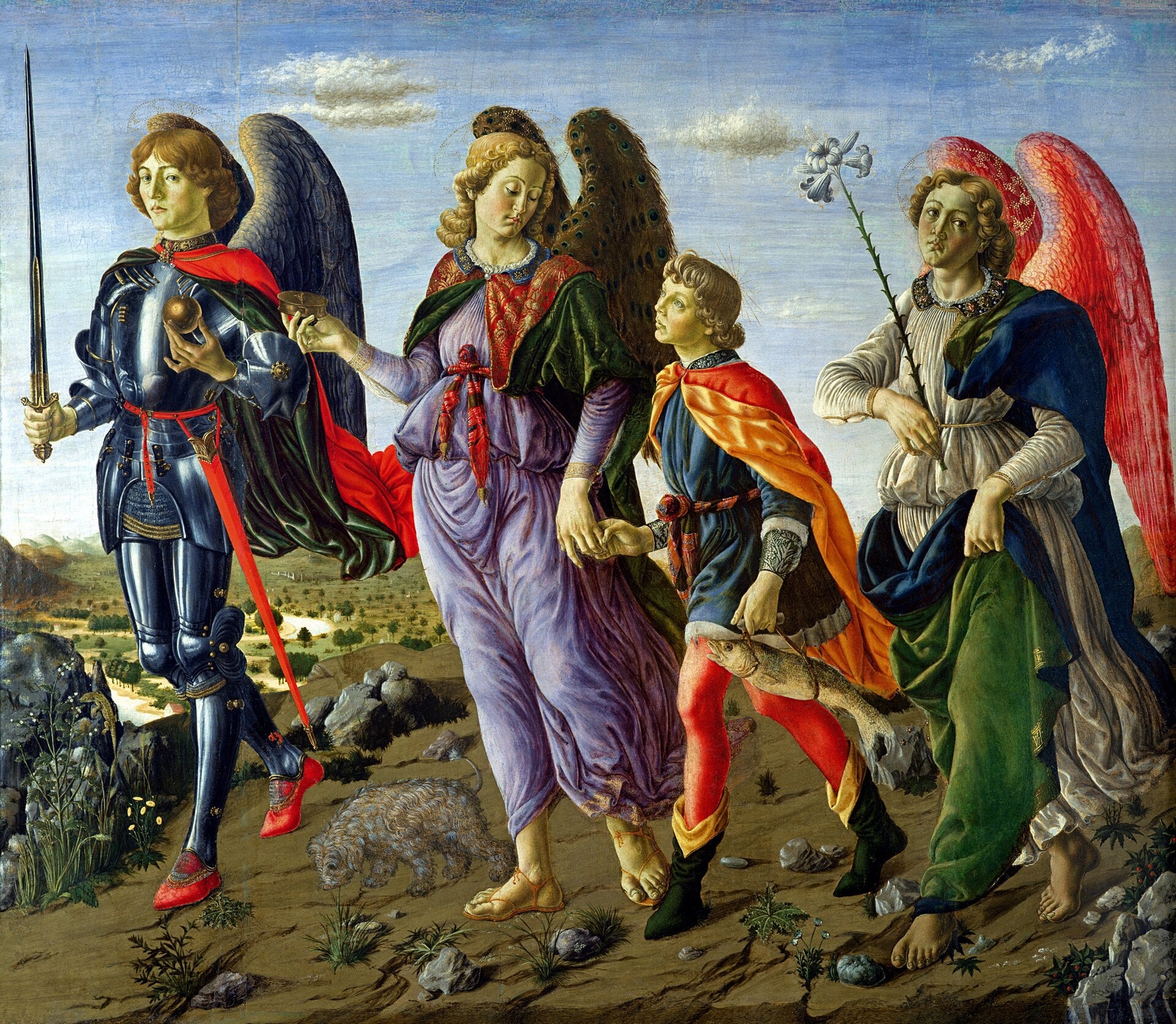 Les Trois Archanges avec Tobie - Francesco Botticini