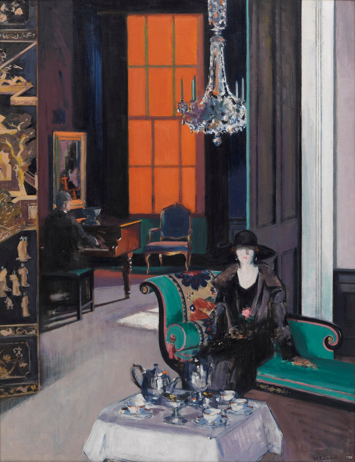 Interior: The Orange Blind - Francis Cadell