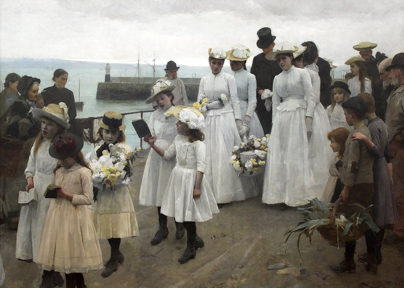 Car à ceux qui leur ressemblent appartient le royaume des cieux - Frank Bramley