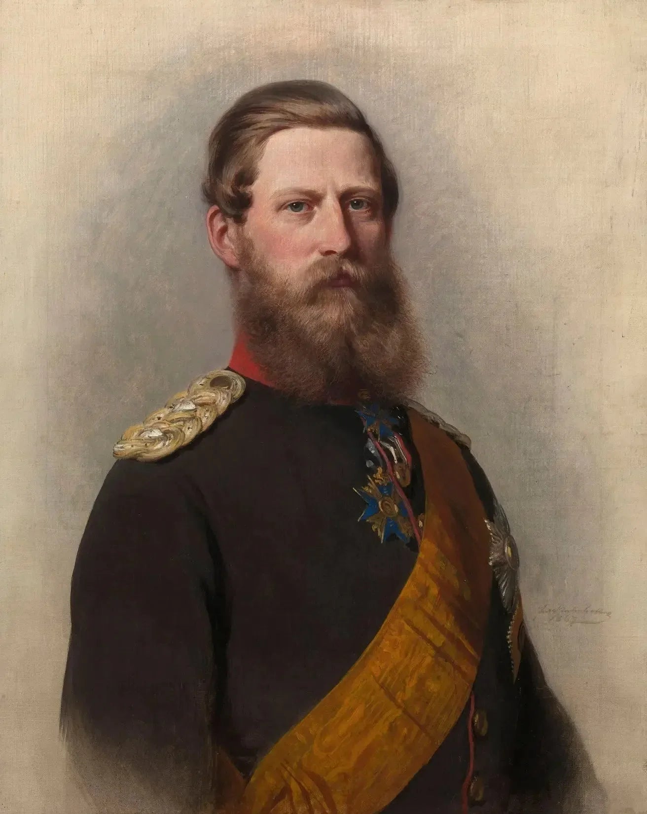 Frédéric-Guillaume, prince héritier de Prusse (1831-1888) - Franz Xaver Winterhalter image 1 tableau peint à l’huile sur toile